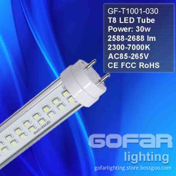 30W T8/T10 LED Tube with 480pcs SMD3528, 150cm, CE/FCC/RoHS